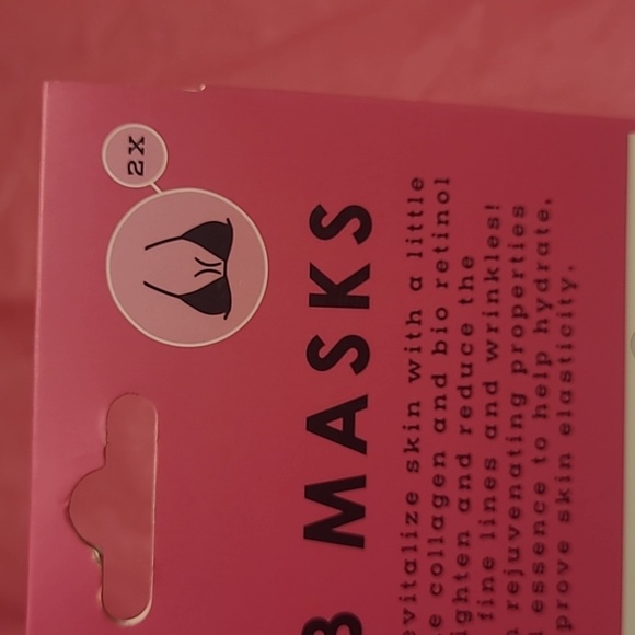 NWT Boob Masks with Marine Collagen and Bio Retinol - Pink - Picture 4 of 4